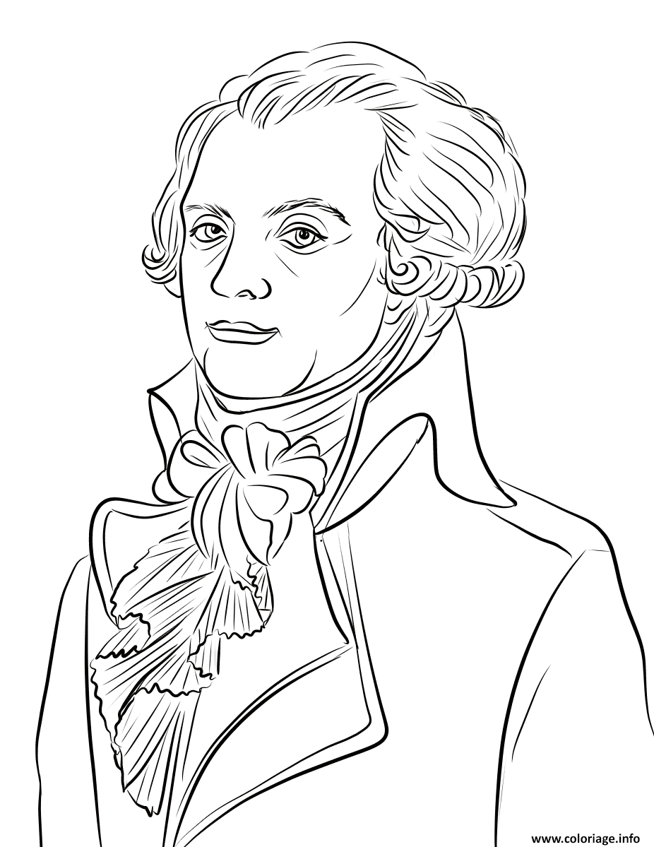 Coloriage Maximilien Robespierre Dessin à Imprimer